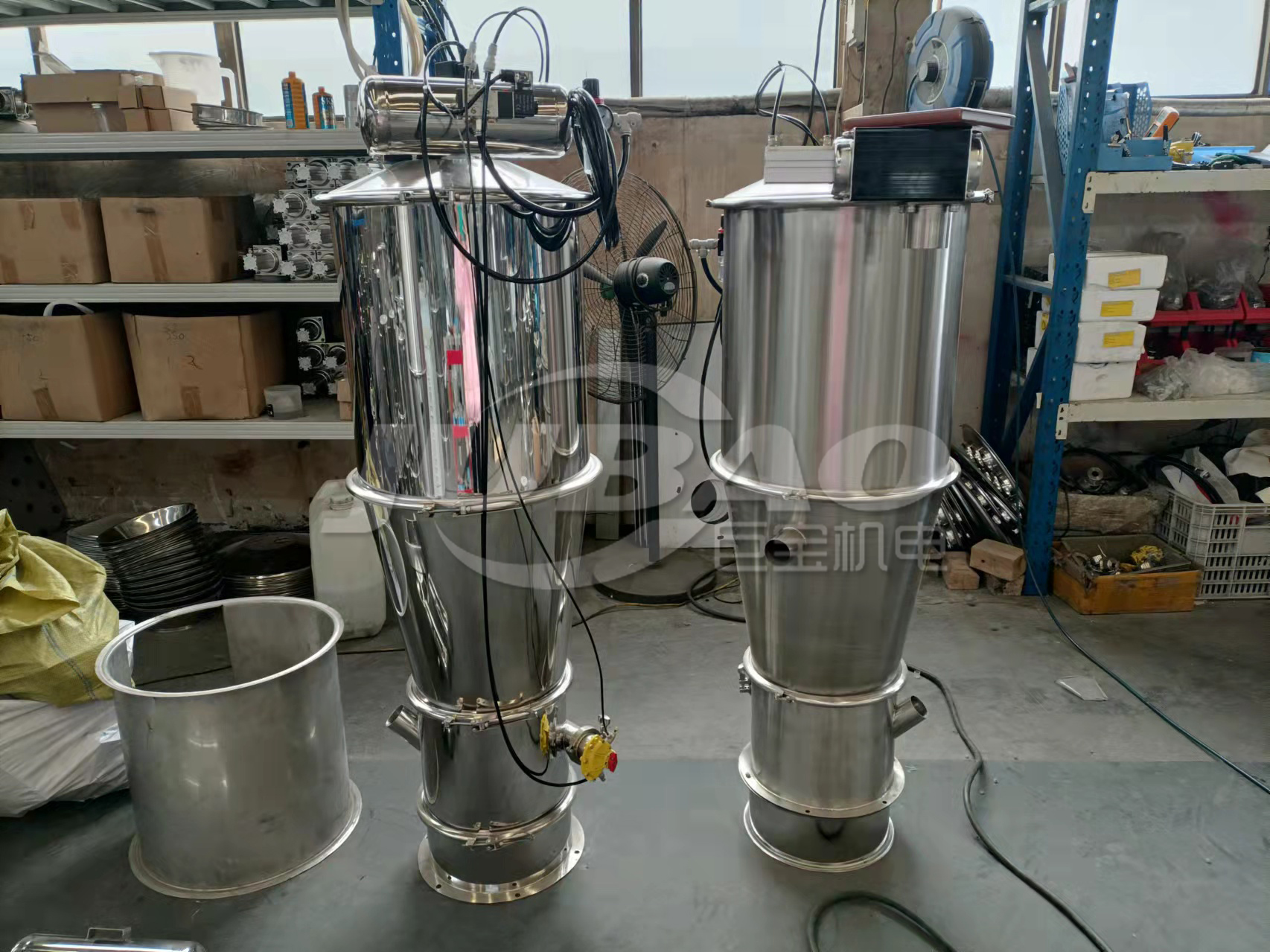 氧化鈉在真空上料機輸送的工作流程